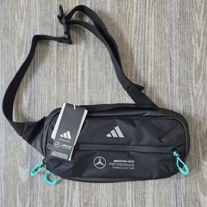 adidas Handbag Mercedes-AMG Petronas F1 Team Bag Black Crossbody Carry Items New